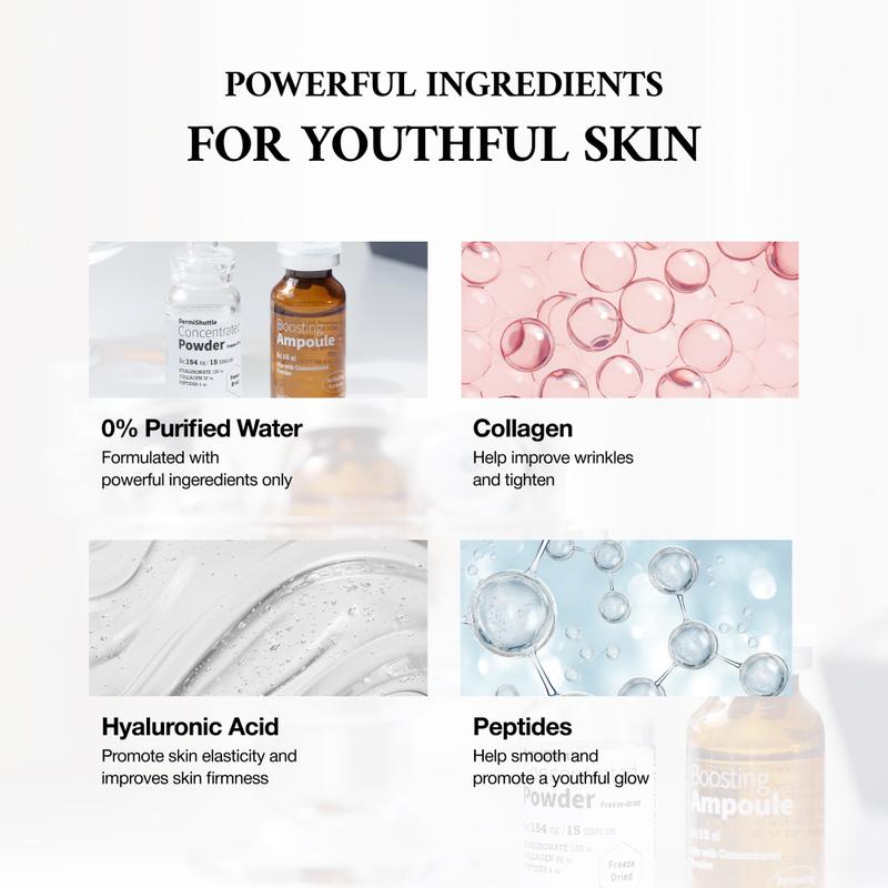 Needle-Free Face Lifting Kit – Freshly-Activated Collagen + HA + Peptides (8-Week Visible Results)