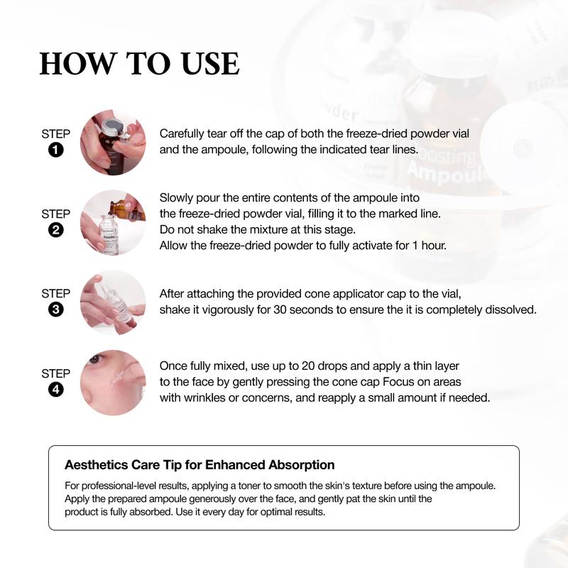 Needle-Free Face Lifting Kit – Freshly-Activated Collagen + HA + Peptides (8-Week Visible Results)