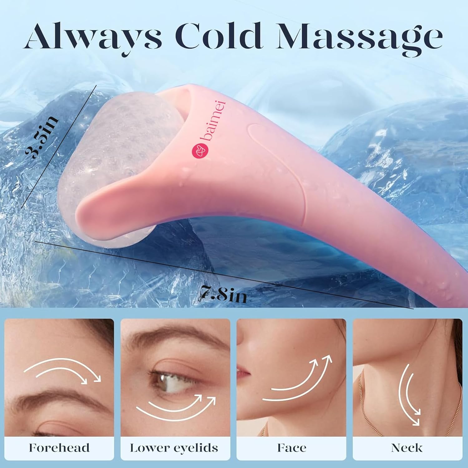 BAIMEI Ice Roller & Gua Sha Set – Refresh & Rejuvenate Your Skin Naturally