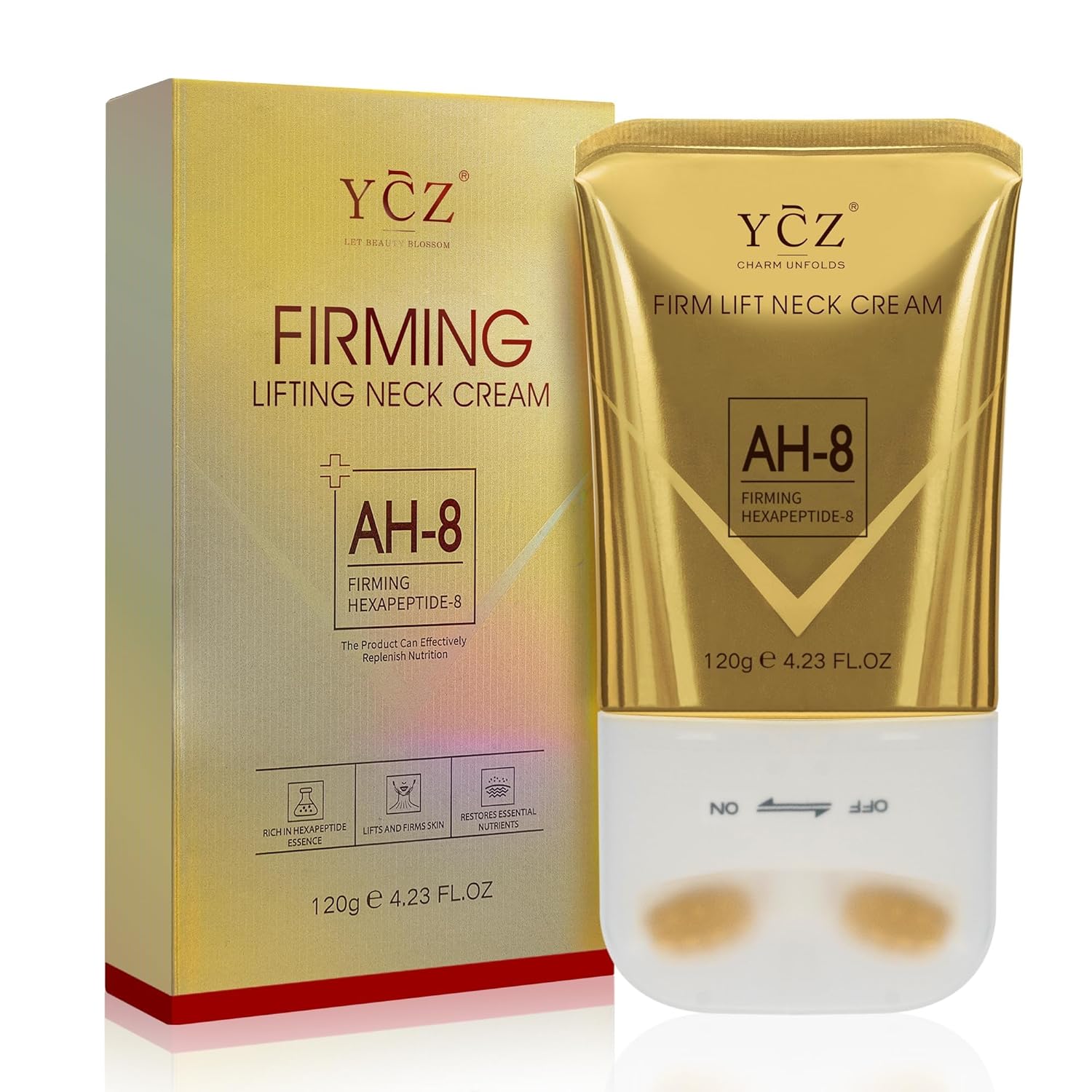 Neck & Décolletage Firming Cream – AH-8 Hexapeptide for Crepey Skin, Lift, Tighten & Tone