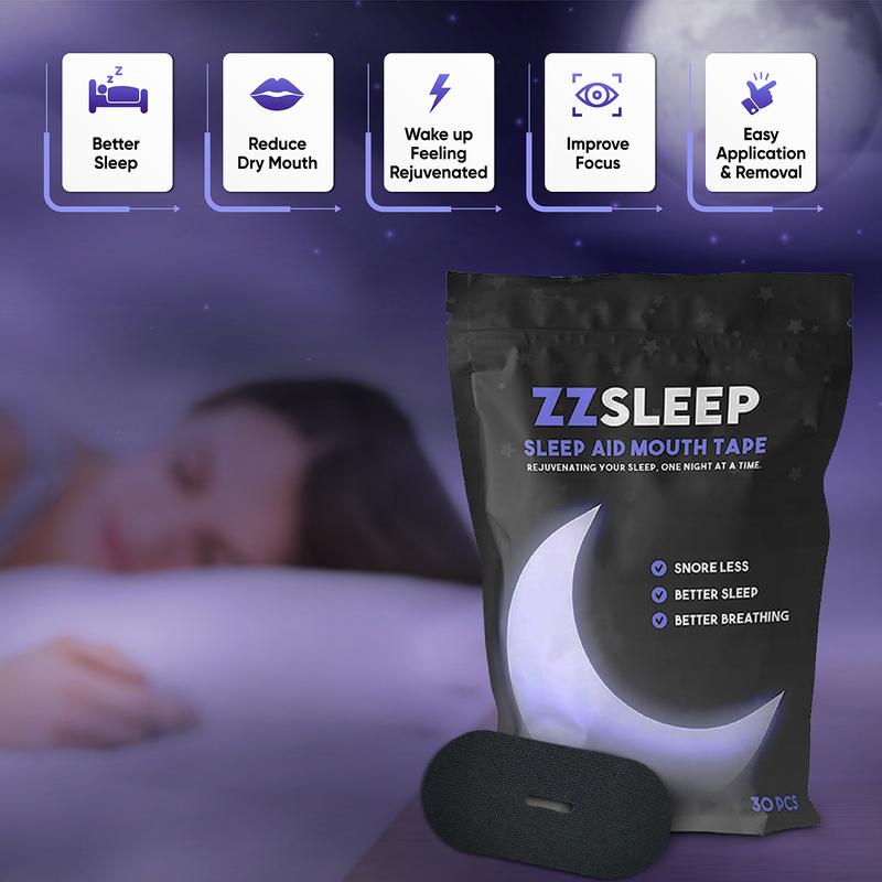 ZZSleep Mouth Tape (30 Strips) – For Snore Prevention & Better Sleep