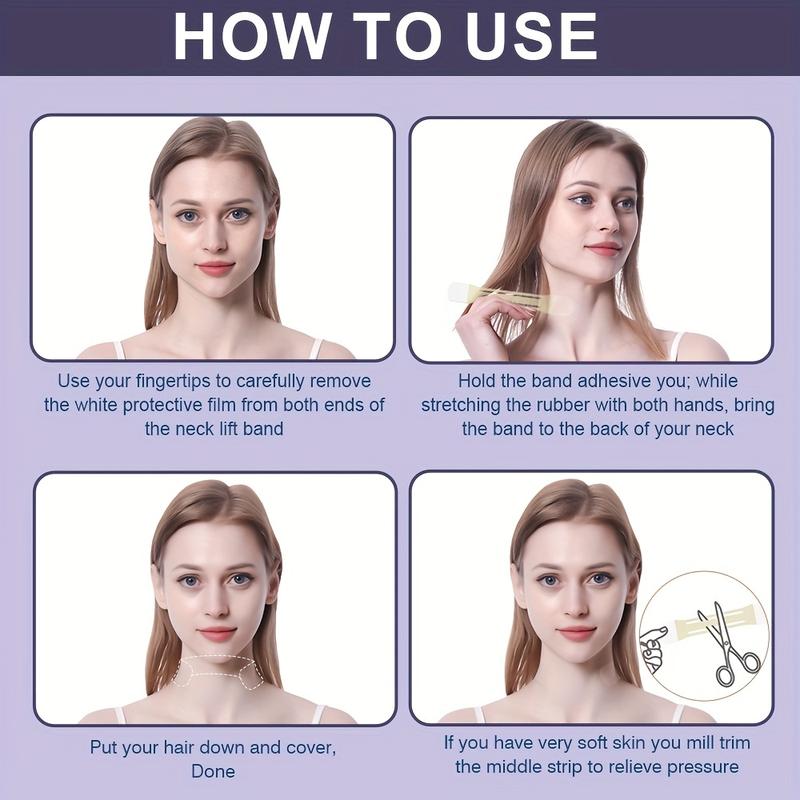 Celestica Instant Neck & Face Lifting Tape – Invisible, Waterproof, Natural-Looking Skin Tightening Patches