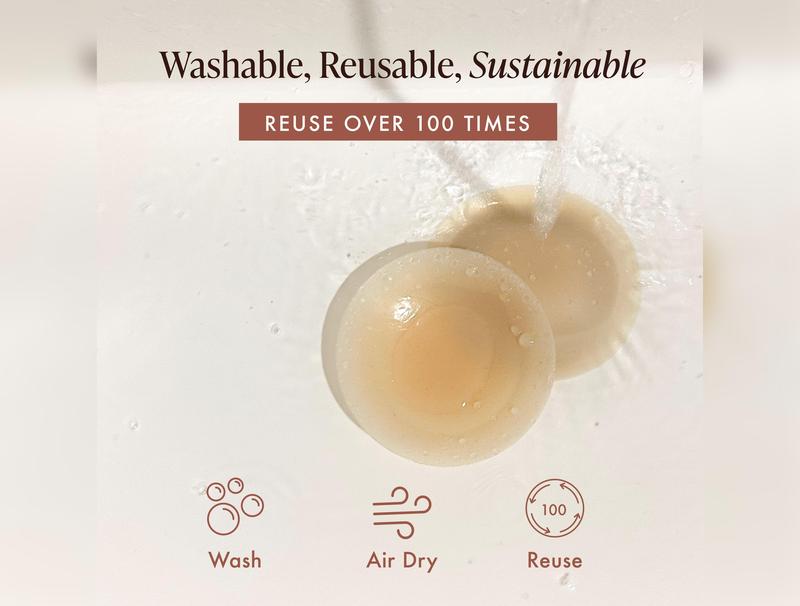 Reusable Silicone Nipple Covers – Invisible, Sweatproof, Skin-Toned Pasties for Strapless Looks