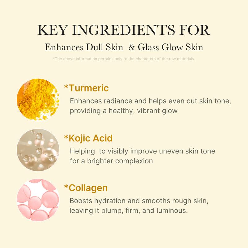 Overnight Wrapping Mask – Kojic Acid + Turmeric for Radiant Skin