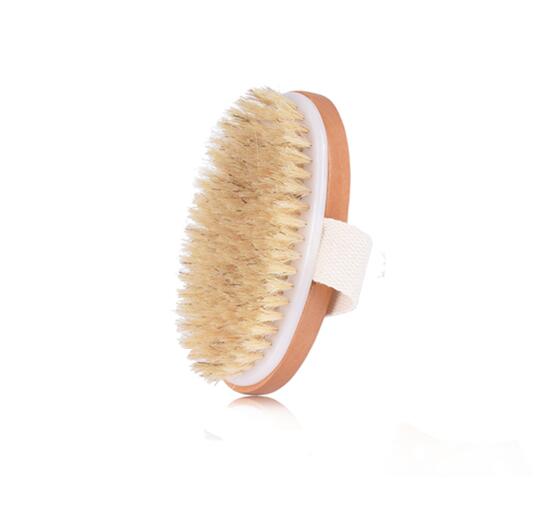 Dry Brush for Cellulite and Lymphatic, Exfoliating Brush Body with Soft and Natural Bristle, Dry Body Brush for Showering to Improve Skin and Body